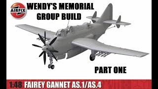 Wendy's Memorial Group Build Part One. Airfix 1/48 Gannet.