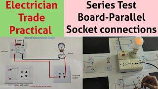 How to Make Series parallel Electrical Testing Board,Series test board,Series Board Banane Ka Tarika