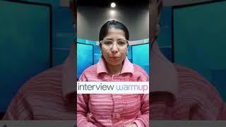 Interview Practice By Google | Interview Warmup | #interviewtips  | #shorts