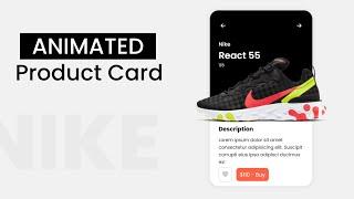 How to Make An Animated Product Card With Html Css & Javascript