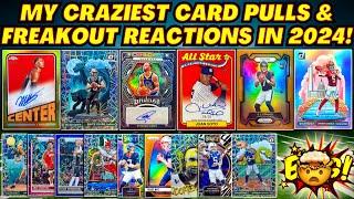 *MY BEST SPORTS CARD PULLS & FREAKOUT REACTIONS IN 2024! (HOLY GRAIL PULLS)