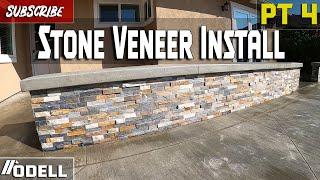 How to Install Stone Veneer on a Block Wall (Part 4)