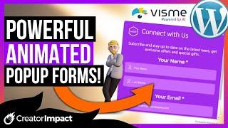 2X EMAIL SIGNUPS with Visme's FREE Animated Forms! (Wordpress Popup)
