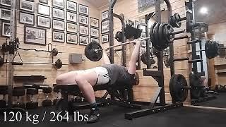 Bench press everyday Day 27 - Touching 130kg and 120kg more often now