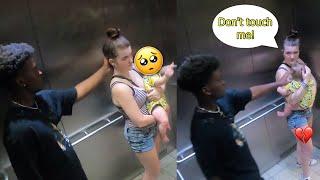 Disturbing Mommy In a Lift!  -  Social Experiment