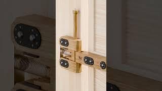 Heavy Duty Slide Door Auto Close Wooden Lock