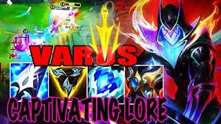 WILD RIFT VARUS ADC GAMEPLAY | CAPTIVATING LORE - VARUS BUILD RUNES