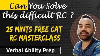 CAT VARC Preparation - How to solve difficult CAT Level Reading Comprehension ? Verbal Ability Prep