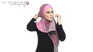 NAEMA instant shawl styling tutorial by Al-Humaira Contemporary