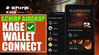 Kage Airdrop Wallet Connect | Full Guide on $CHIRP Kage DePin Latest Free Crypto Airdrop