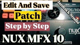 Nux Mfx 10 Create Preset Step by Step | Drive with Wah | by JanRock Studio