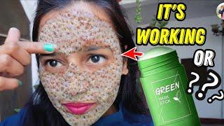 Green Mask Stick || Does This Green Mask Work?? I Tried Green Mask And Shocked  || Viral Video