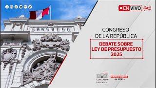 EN VIVO: Sesión del #PlenoDelCongreso sobre Ley de Presupuesto | 28 DE NOVIEMBRE DEL 2024