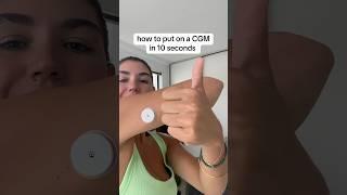 How to put on a continuous glucose monitor #shorts