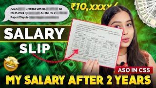 My Salary Slip after 2 Years | ASO in CSS | Susmita Sharma Mam | #ssc #viralvideo