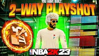 RARE & BEST 2-WAY PLAYSHOT BUILD With a 90 Defense in NBA 2K23 (fast tutorial)