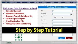 Multi-User Employee Registration Form in Excel and VBA