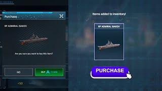 Artcoin arrangement for RF Admiral Isakov | How to get ARTCOIN in Modern Warships 2024