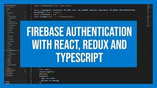 Firebase authentication with React, Redux and Typescript