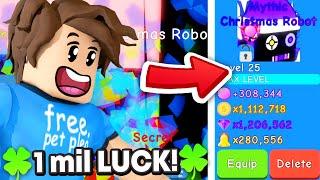 BubbleGum Simulator BUT I Have 1,000,000 LUCK MULTIPLIER! (Roblox)