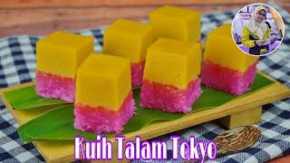 cara buat kuih talam tokyo lembut & sedap resepi sukatan cawan by malina lina pg | kuih tradisional