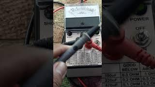 capacitor reading in analog tester