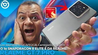 realme GT 7 Pro | O 1º c/ Snapdragon 8 Elite! 12GB/512GB, Bateria de 6500 mAh e Carregador de 120W!