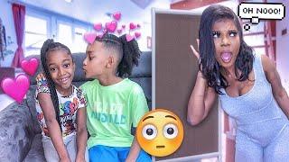 SPYING ON OUR SON AND HIS CRUSH *THEY KISSED?!