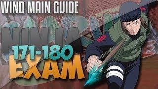 NEW NINJA EXAM GUIDE 171- 175 -180 FOR WIND MAIN - NARUTO ONLINE