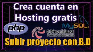 Hosting gratis para PHP y Mysql 000 WebHost de Hostinger