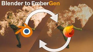 Roundtrip workflow from Blender to EmberGen 1.1 - Mesh Imports & VDB Exports