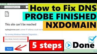 How to FIX_DNS_PROBE_FINISHED_NXDOMAN simple steps : Easy hack  #DNS #NXDOMAIN #PROBE #weberror