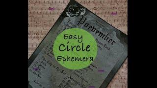 Easy Circle Ephemera  #poevember24  hosted by @releasethecraftin