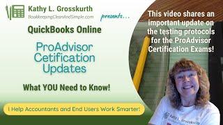 QuickBooks Online - ProAdvisor Certification Updates for 2025