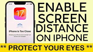 How to Enable & Use Screen Distance on your Iphone iOS 17 (2023)