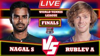 LIVE: Rublev A vs Nagal S • World Tennis League Finals #RublevVsNagal #WorldTennisLeague #tennis #