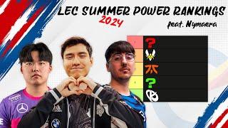 LEC Summer 24 Power Rankings feat. Nymaera
