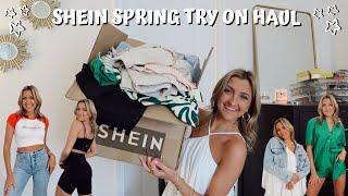 SHEIN SPRING SALE TRY ON HAUL 2022 // activewear, spring break dresses, basic tops & funky shoes