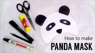 DIY panda mask