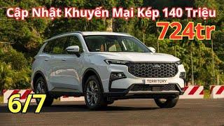 Ford Territory Tháng 7 | Cập Nhật Khuyến Mại Kép 140 Triệu, Chi Tiết Lăn Bánh Mới  | Xegiatot24h