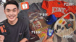 BEST Trendy Affordable Shopee Haul! : Oversized Shirts, Streetwear, Trendy Finds
