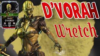 She’s not worst Character Right? | D’Vorah Wretch FW Survivor Gameplay MK Mobile.