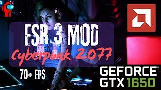 Cyberpunk 2077 Latest FSR 3 Frame Gen mod || GTX 1650 #gaming #cyberpunk2077 #gtx1650