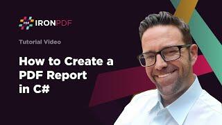 How to Create a PDF Report in C# for .NET using IronPDF
