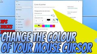 How to change the color of the mouse cursor