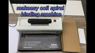 Makeasy Coil Spiral Binding Machine demo video