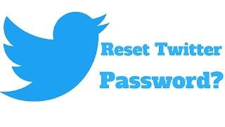 how to reset twitter password