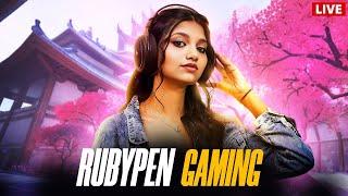 FREEFIRE RANK PUSH & CUSTOM ROOMS LIVE | TEAM CODES  RUBYPEN GAMING LIVE