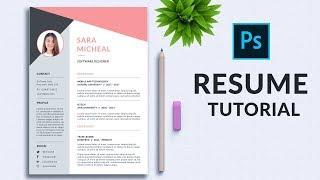 How to Create a Resume Template in Photoshop | In-Depth Tutorial | PE35