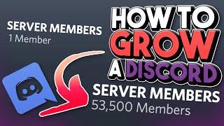 How to GROW your DISCORD SERVER to become HUGE!
